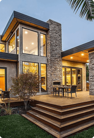 Modern residential investment property at dusk - Rivara Capital commercial real estate lending nationwide